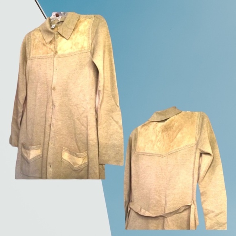 HALOGEN Taupe long sweeter.